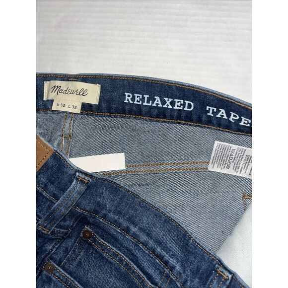 MADEWELL RELAXED TAPER Jeans In Medium Wash Mens Size 32X29 New - Picture 7 of 9